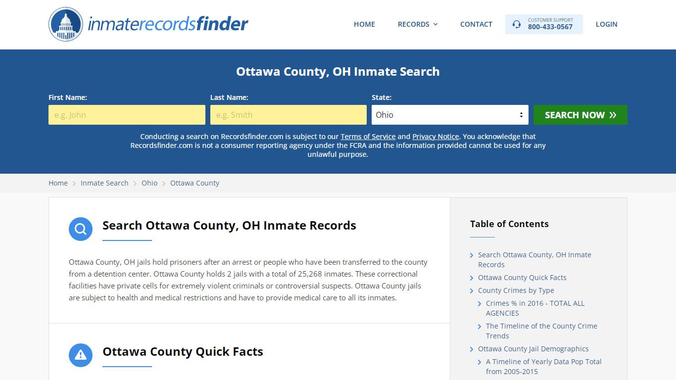 Ottawa County, OH Inmate Lookup & Jail Records Online